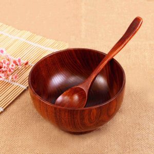 handcrafted wooden salad bowls