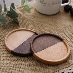 two tone wooden coasters