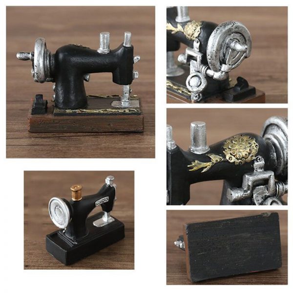 mini sewing machine resin decoration