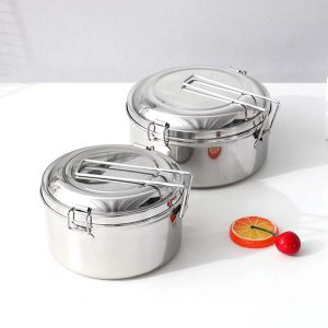 2 tier stainless steel food container