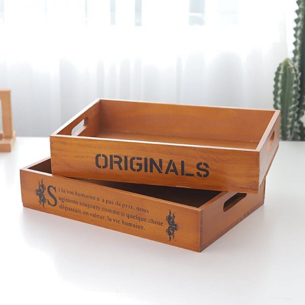 wooden multi purpose trays